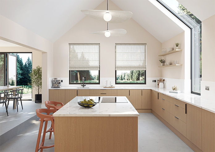 Siena Voile, Greige - Roman Blind - Image 8